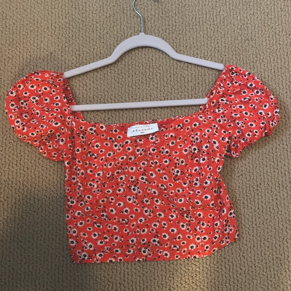 American Threads Crop Top
